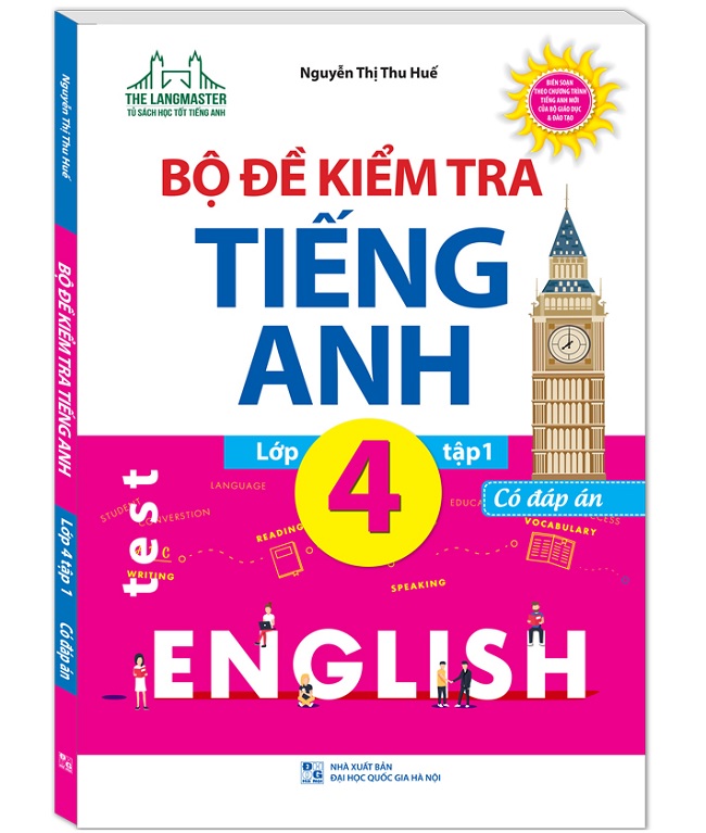 Bộ đề kiểm tra tiếng Anh lớp 4 tập 1,2 (PDF + có đáp án)