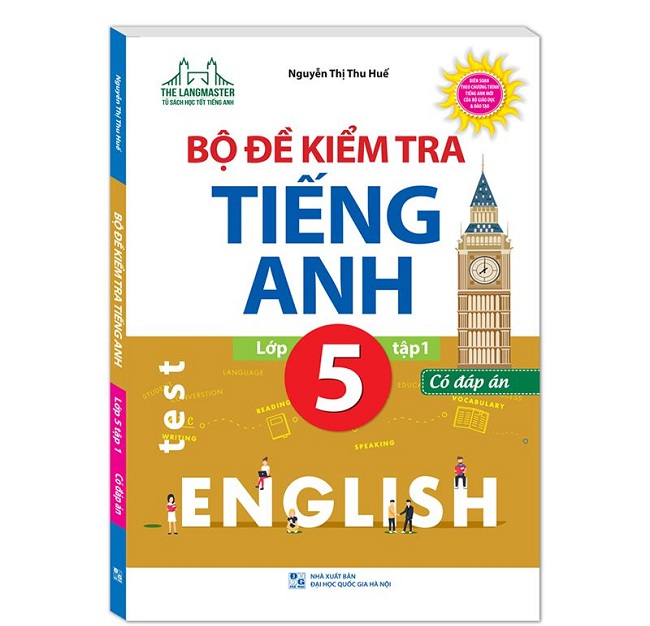 Trọn bộ đề kiểm tra tiếng Anh lớp 5 PDF (tập 1,2)