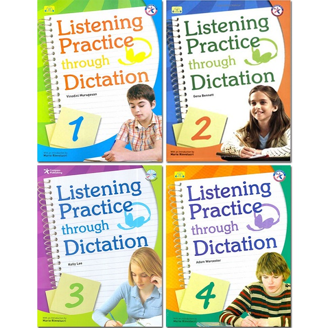 Listening Practice Through Dictation 1,2,3,4 [Full PDF + Audio]
