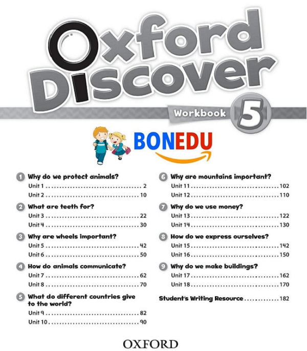 mục lục của sách Oxford Discover 5