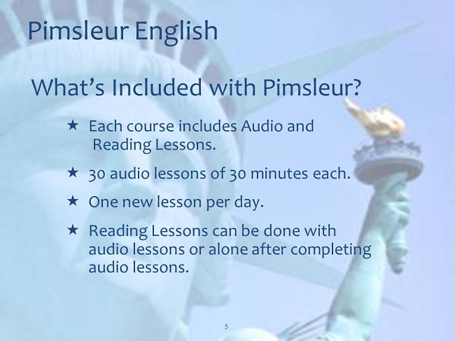 Thông tin sách Pimsleur English