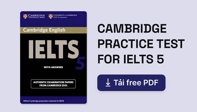 Tải sách Cambridge IELTS 5 [PDF + Audio] Miễn Phí – Có Đáp Án