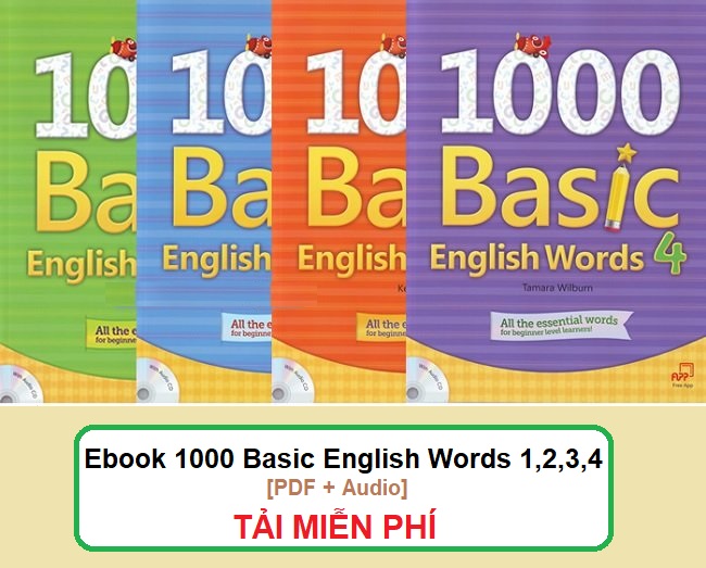 Download 1000 Basic English Words 1,2,3,4 [PDF + Audio]