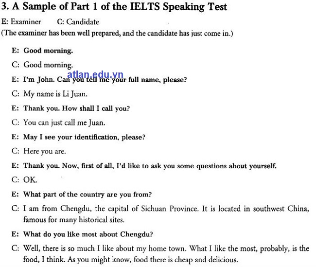Nội dung trong sách Basic IELTS Speaking - Hình 1