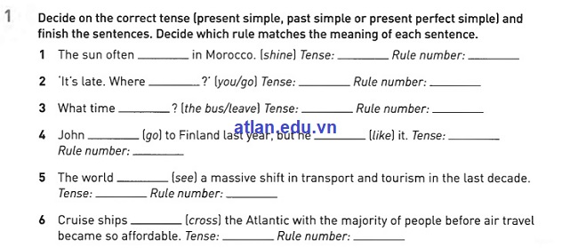 Phàn Practice exercises trong Collins Grammar for IELTS PDF