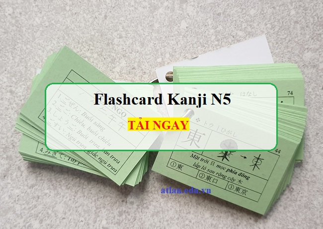 Tổng hợp bộ Flashcard Kanji N5 PDF – Download Free