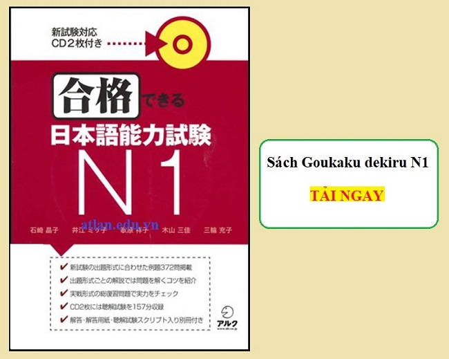 Download giáo trình JLPT Gokaku Dekiru N1 PDF Miễn Phí