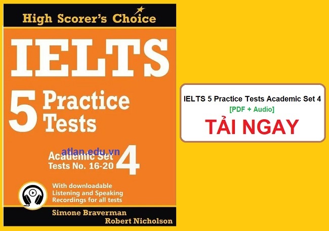 IELTS 5 Practice Tests Academic Set 4 [PDF + Audio] Bản Đẹp