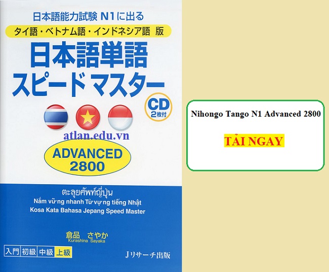 Download sách Nihongo Tango N1 Advanced 2800 PDF Miễn Phí