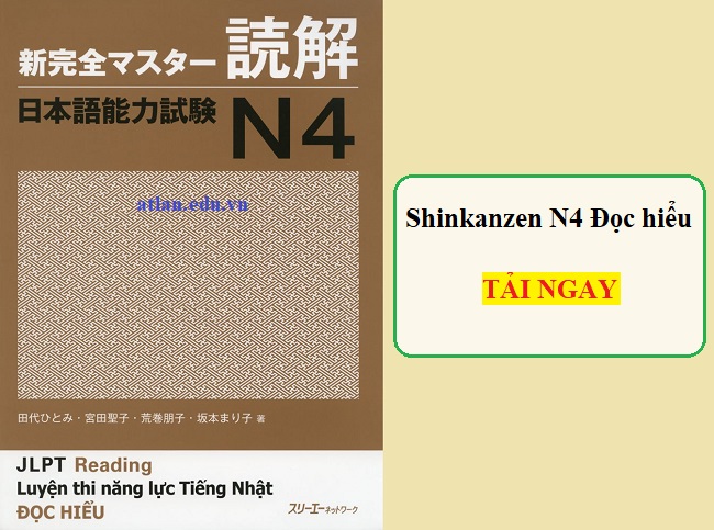 Download Shinkanzen n4 đọc hiểu PDF (Dokkai)