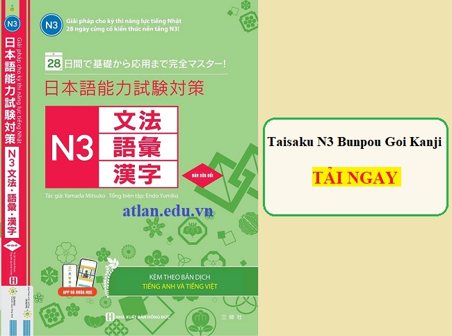 Download JLPT Taisaku N3 Bunpou Goi Kanji PDF miễn phí